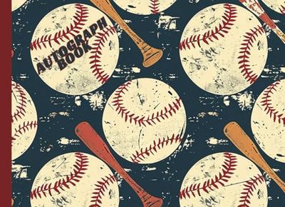 Baseball Autograph Book: Memory Keepsake for Signatures from Players, Coaches, Teammates, and Friends; 8.25x6"