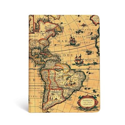 Paperblanks Western Hemisphere MIDI Lined: Hardcover (Early Cartography)