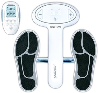 Prorelax EMS Body Training met active-pedaalsysteem, bloedingsstimulator, EMS-fitnesstraining, EMS-hometrainer, energiebooster voor thuis, voetmassageapparaat