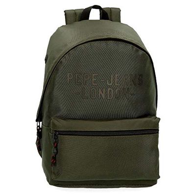 Pepe Jeans Bromley Laptop backpack Green 31x42x17,5 cms Polyester 14" 2.28L
