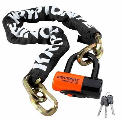 Kryptonite 0720018999515 Catena New York 1210 con Grillo Evs4 Disco 14 mm, Taglia 12 mm x 100 cm
