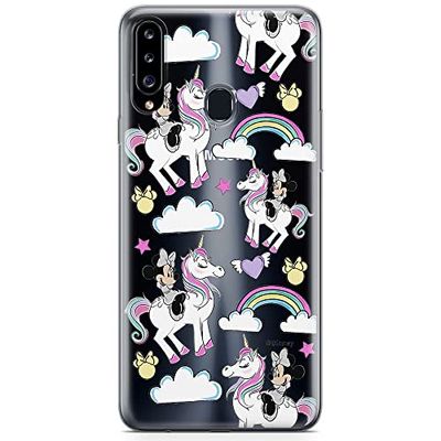 ERT GROUP mobiltelefonfodral för Samsung A20S originalt och officiellt licensierat Disney mönster Minnie 037 optimalt anpassad till formen på mobiltelefonen, gedeeltelijk transparant