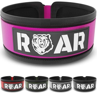 Roar® Gym Lumbale Gordel, Sportgordel Voor Mannen En Vrouwen, Gewichthefgordel, Powerlifting, Gewichtheffen, Bodybuilding, Sportgordel Voor Heren, Gewichtsgordel