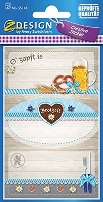 Avery 55141 Functional Decorative Stickers by Brotzeit, 6 Stickers