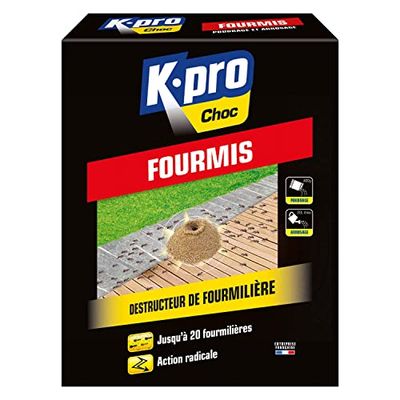 K.Pro Choc - Granulés Destructeurs de Fourmilières - Action Radicale - Agit par Ingestion et Contact - en Sachets Doses - Technique Professionnelle - 400 g - Jusqu'à 20 Fourmilières