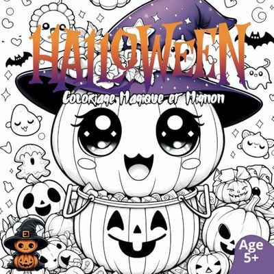Halloween Kawaii : Coloriage Magique et Mignon