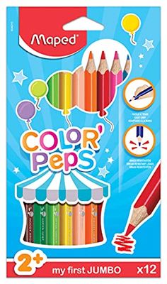 Maped Color'Peps My First Jumbo 834010ZV Kredki, Wielokolorowy, 12 sztuk