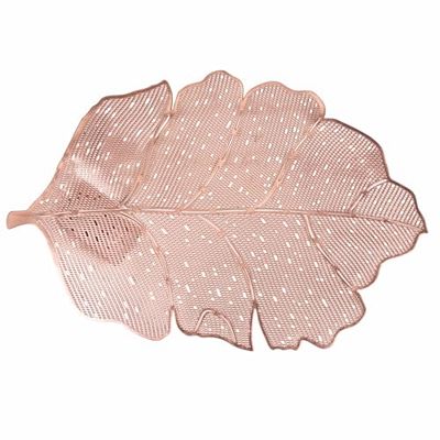 Set 6 Tovaglietta oro 45x30 cm, decoro fiori, Gold Flower