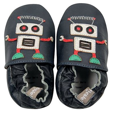 Tommy Tickle Unisex Babies Robot Open Back Slippers, Blue (Navy/Black/Silver/Red/Jade Navy), SUK Child
