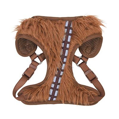 Star Wars Chewbacca Cosplay Dog Harness for Large Dogs, Large (L) | Brown Large Dog Harness is Cute No Pull Dog Harness | Star Wars Merch for Dogs or Star Wars Pet Costume