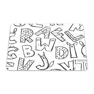 Bonamaison, Tapis de Souris Rectangle Imprimé Numériquement, Fond Antidérapant, pour Bureau et Maison, Taille: 22x18cm