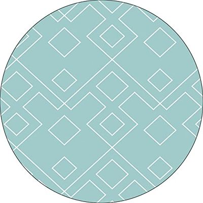 Bonateks, Runt digitalt tryckt musmatta, halkfri undersida, för kontor och hem, diameter: 22 cm