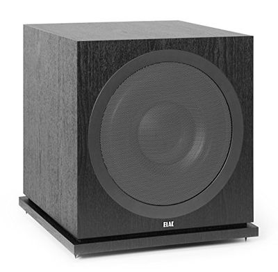 ELAC Debut Caisson de Basse SUB 3030, Haut-Parleur Actif pour la Lecture de Musique sur chaîne Hi-FI, Basses Profondes grâce à Un amplificateur Puissant, 1000 W, Noir