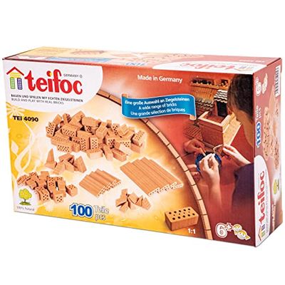 Teifoc T4090 TEI 4090 Conjunto de construção com tijolos, importado da Alemanha, multicolorido