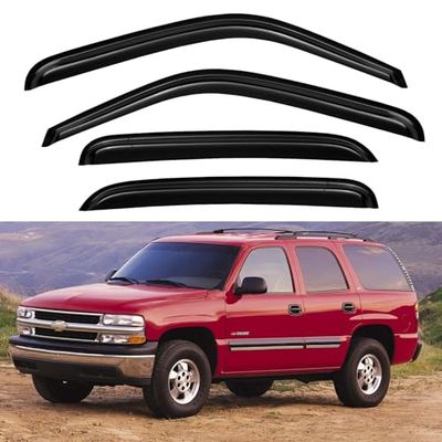 Déflecteurs Anti-Pluie et Pare-Soleil de vitres latérales pour Chevrolet Tahoe/GMC Yukon 2000-2006 et Cadillac Escalade de 2002-2006