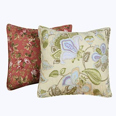 Greenland Home Blooming Prairie DEC. - Par de Accesorios de Almohada, Multicolor