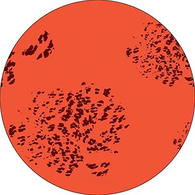 Bonateks, Ronde digitaal bedrukte muismat, antislip onderkant, voor kantoor en thuis, diameter: 22 cm