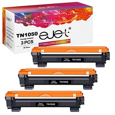 ejet TN1050 Toner Cartridges Replacement for Brother TN-1050 Compatible with HL-1110 HL-1112 HL-1210W HL-1212W DCP-1510 DCP-1512 DCP-1610W DCP-1612W MFC-1810 MFC-1910W (Black, 1-Pack)