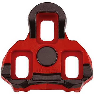 Exustar Calas compatíveis com KEO/Garmin Vector Rocking 6° vermelho bicicleta de estrada, unissexo, preto, tamanho_único