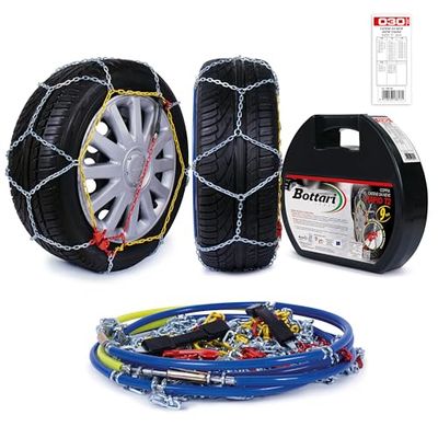 Bottari 18813 "Rapid T2": Correntes de neve 9 mm para carros, tamanho 030, TÜV Süd e ÖNORM V5117