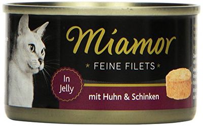 MIAMOR Filetitos Pollo-Jamón Gelat. Lata 24x100g