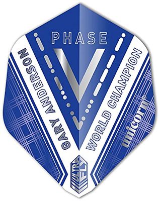 Unicorn Ultraleggero Gary Anderson Campione del Mondo Fase 5 Freccetta, Rapporto di Aspetto 1 Unisex, Blu, Aspect Ratio 1