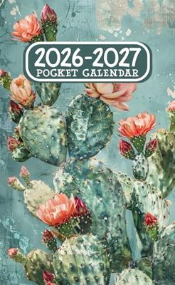 Pocket Calendar 2026-2027: Monthly Planner for Purse small size 2 Year Agenda from January 2026 to December 2027 With Holidays & Inspirational Quotes.