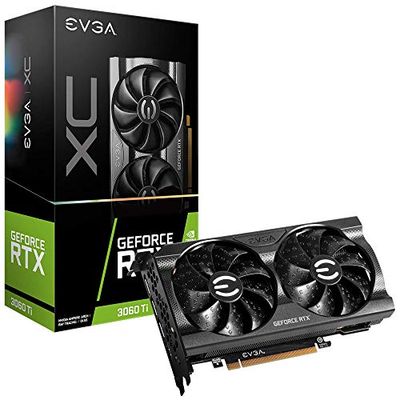 EVGA GeForce RTX 3060 Ti XC GAMING, 08G-P5-3663-KL, 8GB GDDR6, DualFan, metalen achterplaat, LHR
