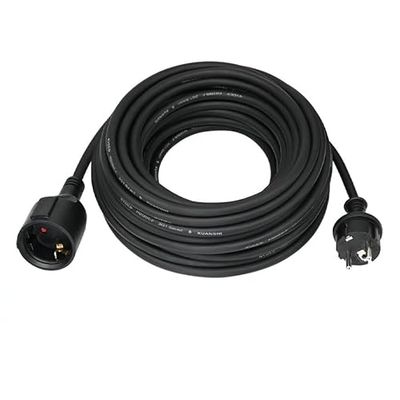 Prolunga nera di 5 metri, con una sezione di 3 x 1,5 mm. Ideale per varie applicazioni elettriche. Modello 0100048