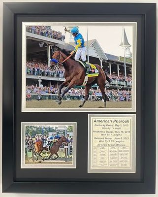 Legends Never Die American Farao 2015 Triple Crown Winner ingelijste fotocollage, 11 "x 14"