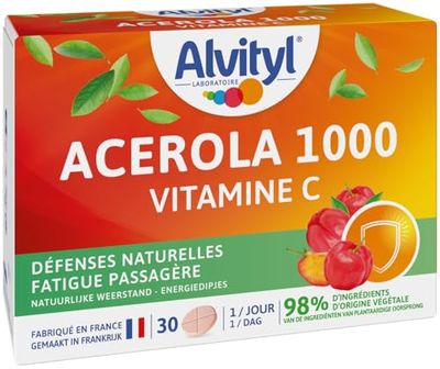 Alvityl - Comprimés Acerola 1000 - Acerola - Vitamine C - 30 comprimés 1/jour
