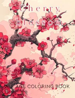 Cherry blossom: Cherry blossom Coloring Book[all age]