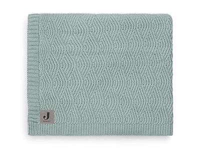 Jollein 516-522-65285 - Manta infantil de punto (talla L), color verde 100 x 150 cm.