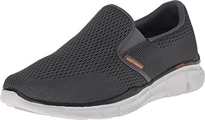 Skechers Equalizer Double-Play Slip on homem, Cinza Carvão Vegetal