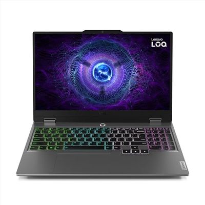 Lenovo LOQ 15IAX9-15,6'' FHD 144Hz laptop do gier (Intel Core i5-12450HX, 16GB RAM, 512 GB SSD, NVIDIA GeForce RTX 4050-6GB, Windows 11 Home) Francuska klawiatura AZERTY - Księżycowa szara