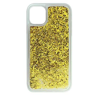 Babaco Telefoonhoesje voor iPhone 11 vloeibaar glittereffect, goud