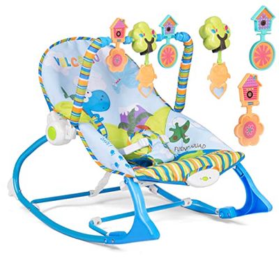 Ricokids Huśtawka Dziecięca 3 W 1, Z Funkcją Wibracji I Odtwarzania Muzyki