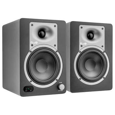 Fluid Audio C50BT Studio Monitor Active Speaker Pair (Studio Speakers with Neutral Sound Balance, Monitor Speakers with 5 Inch Drivers and BT Connectivity)