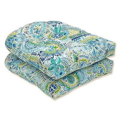 Pillow Perfect Outdoor | Indoor Gilford-Cuscino per Sedia in Vimini Baltico, Set da 2, Poliestere, 19 Inches x 19 Inches, 2 unità