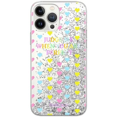 ERT GROUP mobiltelefonfodral för Apple Iphone XS Max originalt och officiellt licensierat Babaco mönster Judge me 001 Vit optimalt anpassad till formen på mobiltelefonen, med glitter overflow-effekt