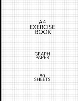 A4 EXERCISE BOOK: GRAPH PAPER