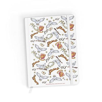 ERT GROUP Original et sous licence officielle de carnet Harry Potter, motif Harry Potter 035 white, avec papier ligné, A5