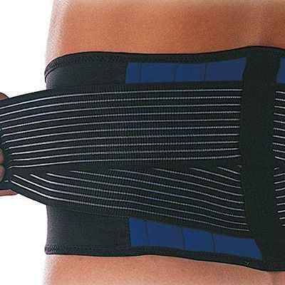 Patterson Medical - Faja lumbar de neopreno (doble agarre, tamaño grande)