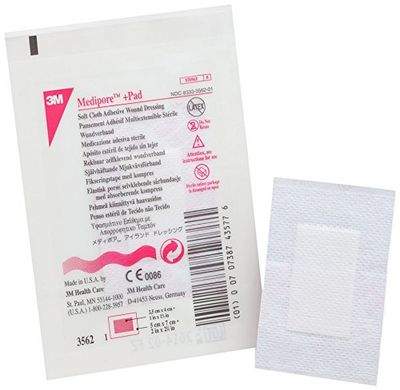 3M Medipore + Pad - Medicazione sterile in tnt con tampone, 3562E