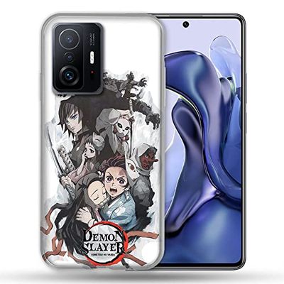 Cover per Xiaomi 11T / 11T Pro Manga Demon Slayer Bianco