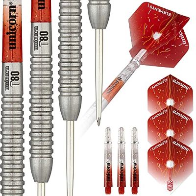 Unicorn Core Xl Striker stalen tip dartpijlen, uniseks, rood, 21 G EU