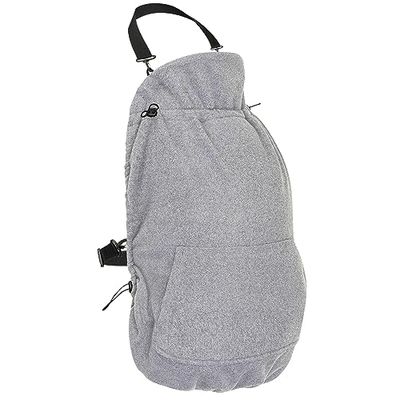 Hoppediz Housse de portage Basic – Housse polaire universelle chaude pour porte-bébé et porte-bébé, couleur pierre