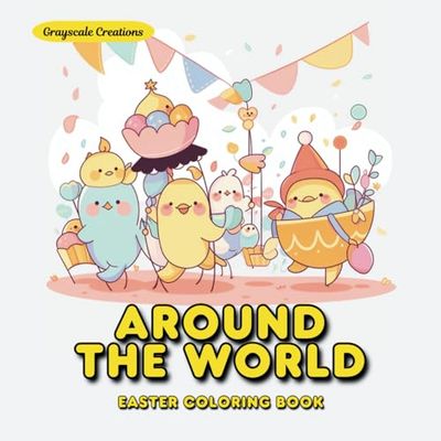 50 Easter Around the World Coloring Book Pages: Easter Activity, Cozy Kawaii Style, Easy Coloring, Bold Lines for Adults & Seniors, Teens & Kids, Adults + Kids