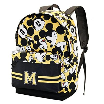 Disney Mickey Mouse Yellow-ECO Backpack 2.0, Yellow, 17 x 32 x 44 cm, Capacity 22.5 L
