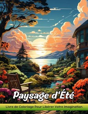 Paysage d'Été: Livre De Coloriage Pour Adultes Avec Paysage D'Été Pour Soulager Le Stress Et Se Détendre